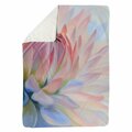 Begin Home Decor 60 x 80 in. Lotus Pastel Flower-Sherpa Fleece Blanket 5545-6080-FL168